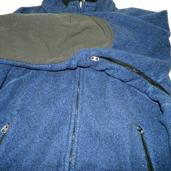 VTG Marmot Blue Fleece Full Zip Jacket XL womens - Picture 3 of 8